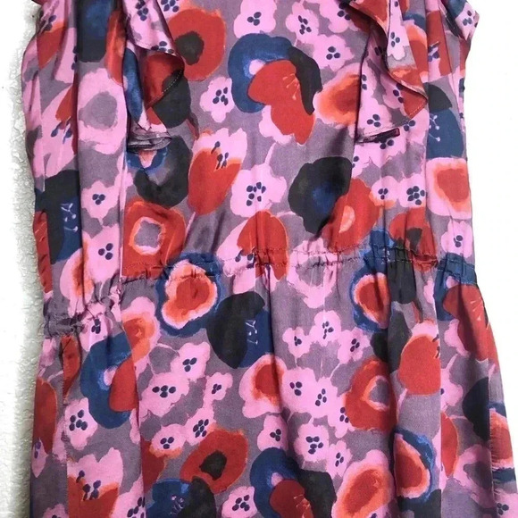 Rebecca Taylor Tank Top Shirt Sleeveless Ruffled Floral - Picture 10 of 10